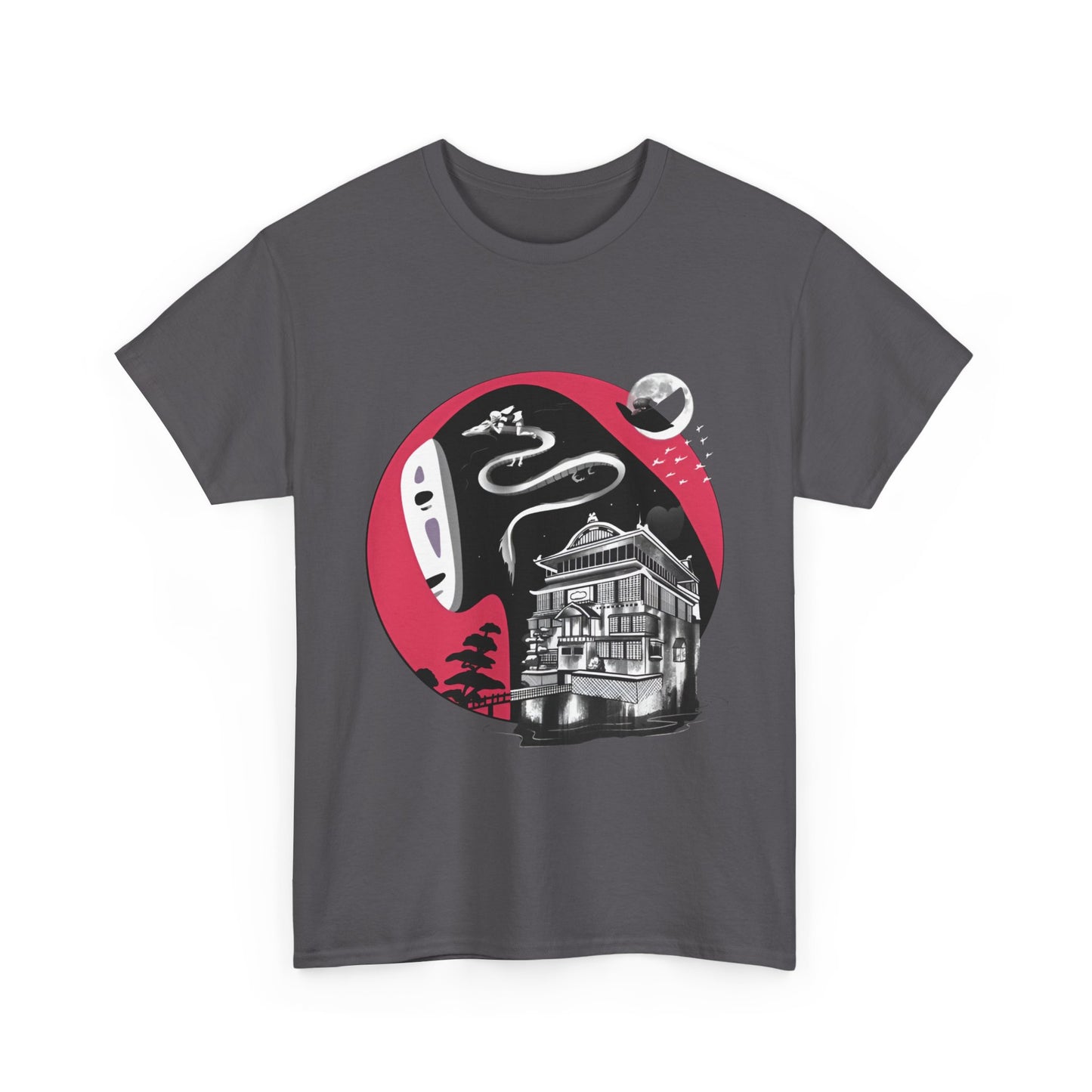 No Face Ghibli Art T-Shirt | Spirited Away Anime Cotton Tee