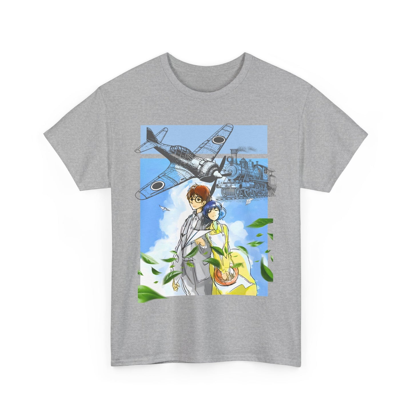 The Wind Rises Ghibli T-Shirt – 100% Cotton Anime Tee for Studio Ghibli Fans