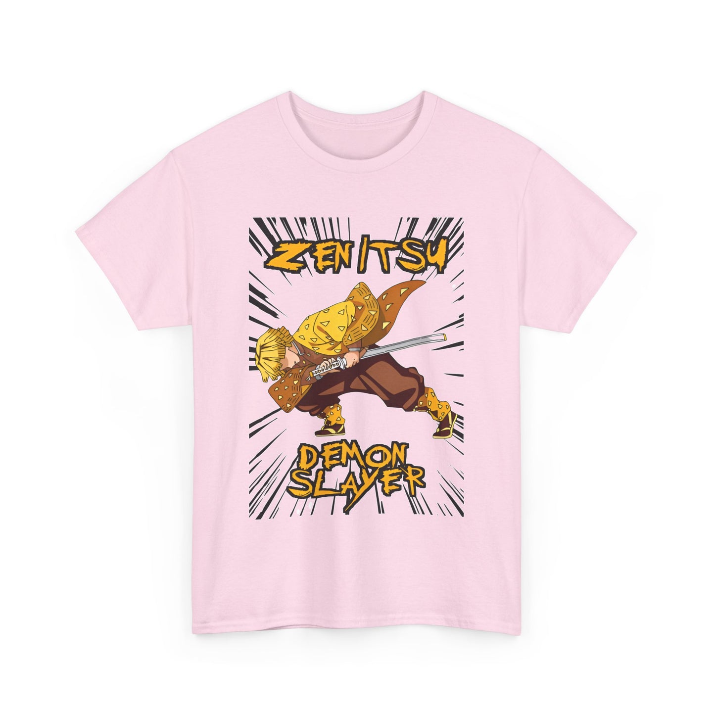 Zenitsu Agatsuma T-Shirt – 100% Cotton Demon Slayer Anime Shirt