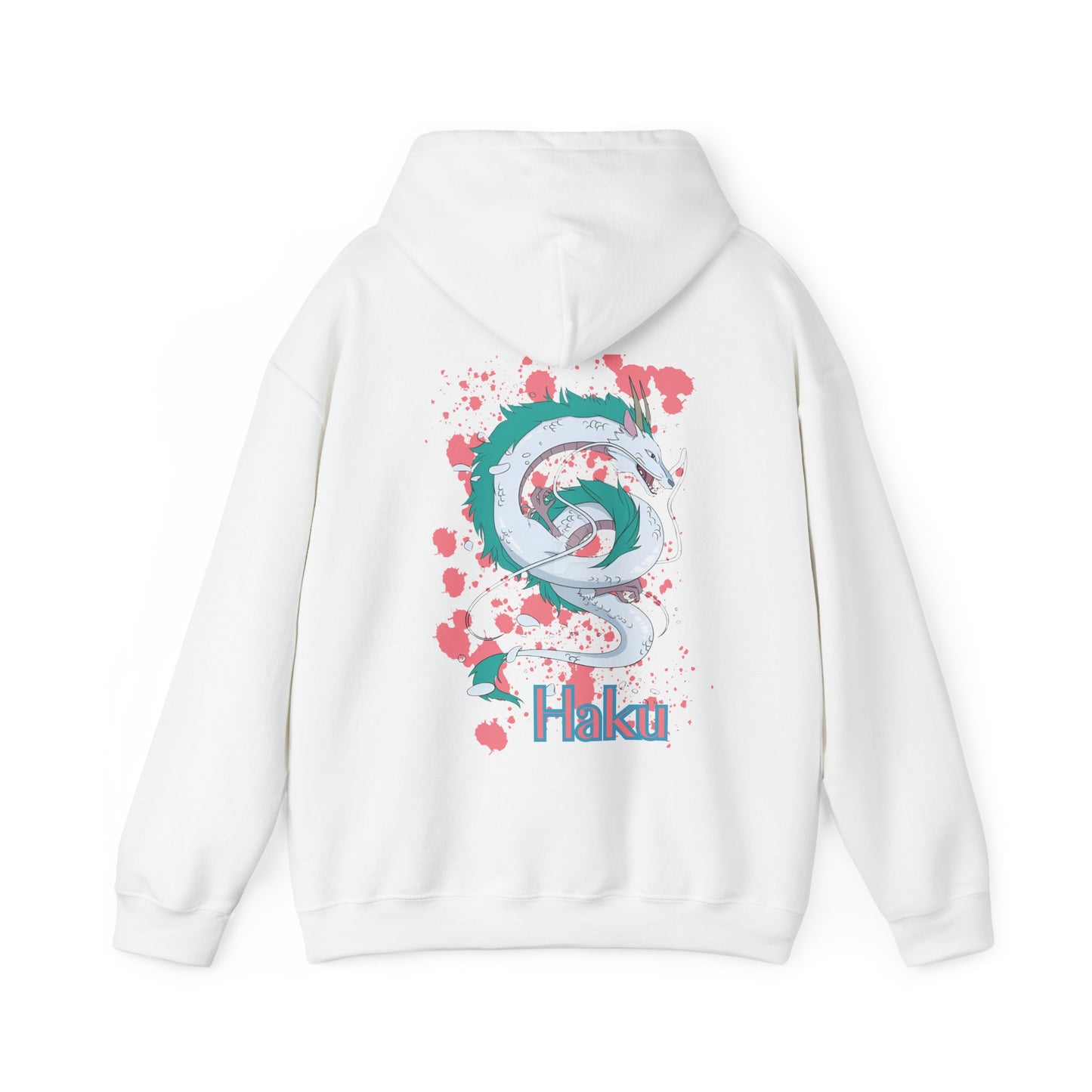 Haku Back Print Hoodie – 100% Cotton Spirited Away Dragon Hoodie | Studio Ghibli Anime Sweater