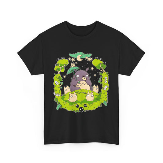 Totoro Forest Magic T-Shirt – 100% Cotton Studio Ghibli Anime Tee Inspired by My Neighbor Totoro