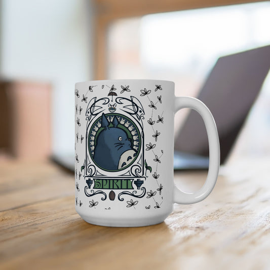 Totoro Spirited Ghibli Mug – 11oz & 15oz Ceramic Cup – Studio Ghibli Anime Coffee Gift
