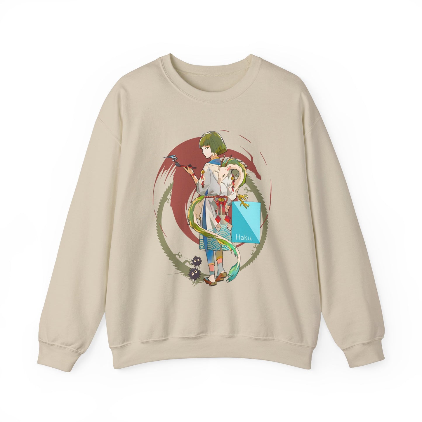 Haku Spirited Away Sweatshirt – 100% Cotton Studio Ghibli Pullover for Anime and Ghibli Fans