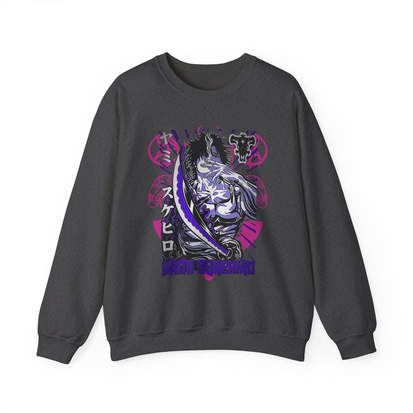 Yami Sukehiro Black Clover Sweatshirt – 100% Cotton Anime Pullover for True Fans