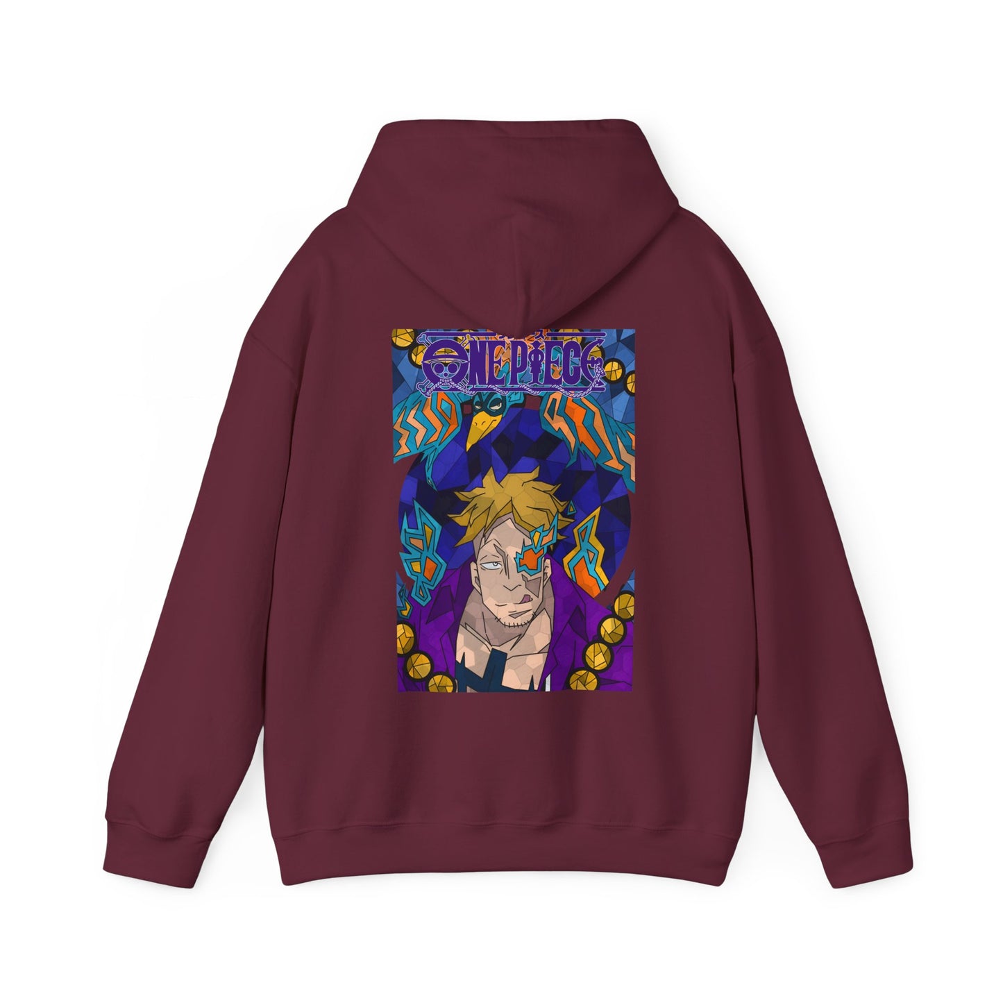 "Marco the Phoenix One Piece Hoodie – 100% Cotton Back Print Anime Sweatshirt"