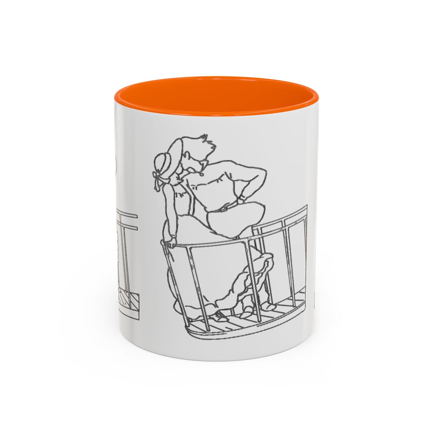 Sophie and Howl Accent Mug – Romantic Ghibli Color Handle Cup 11oz & 15oz – Howl’s Moving Castle Anime Love Gift