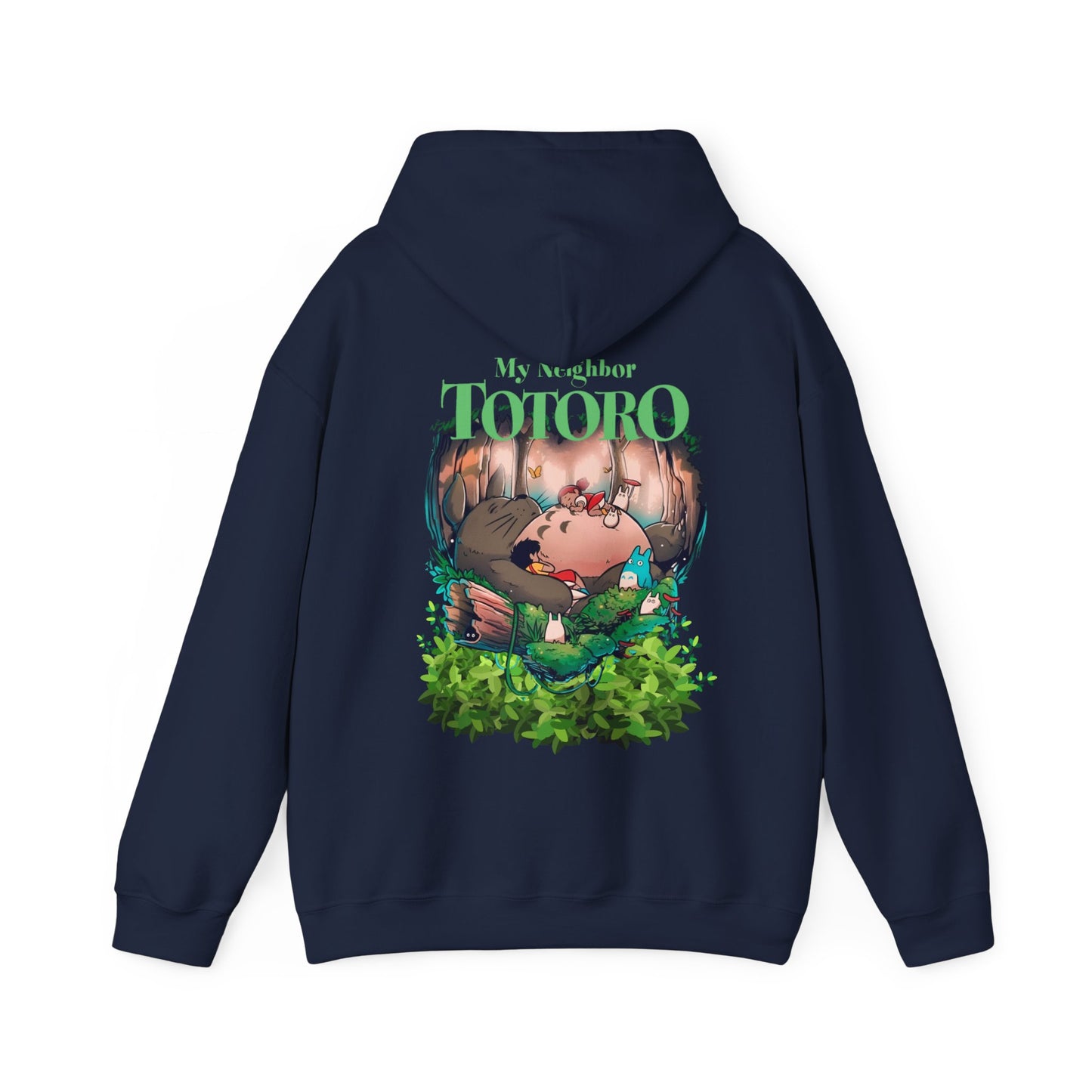 My Neighbor Totoro Dream Back Print Hoodie – 100% Cotton Anime Pullover for Studio Ghibli Fans