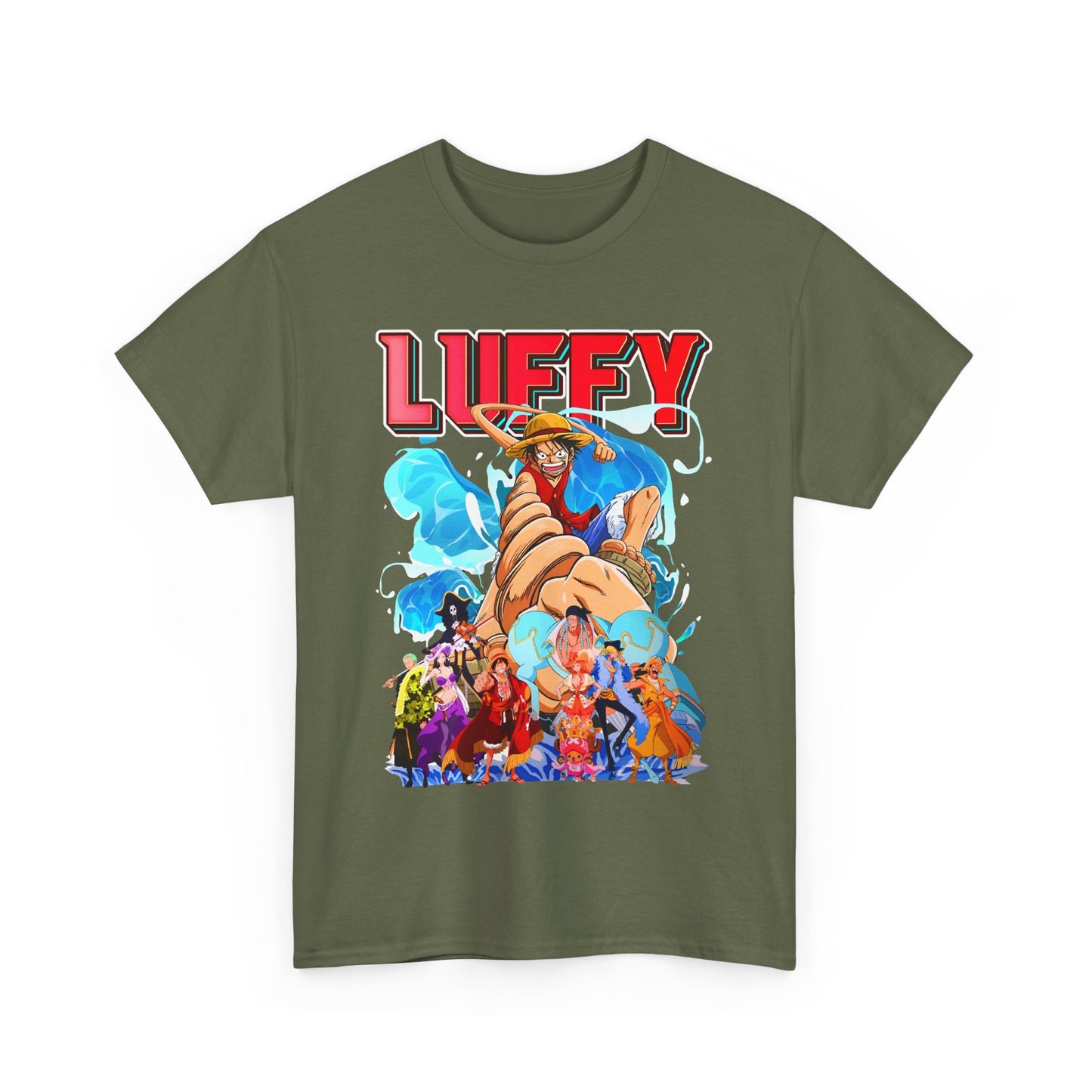 Luffy and Friends One Piece T-Shirt – 100% Cotton Anime Crew Tee