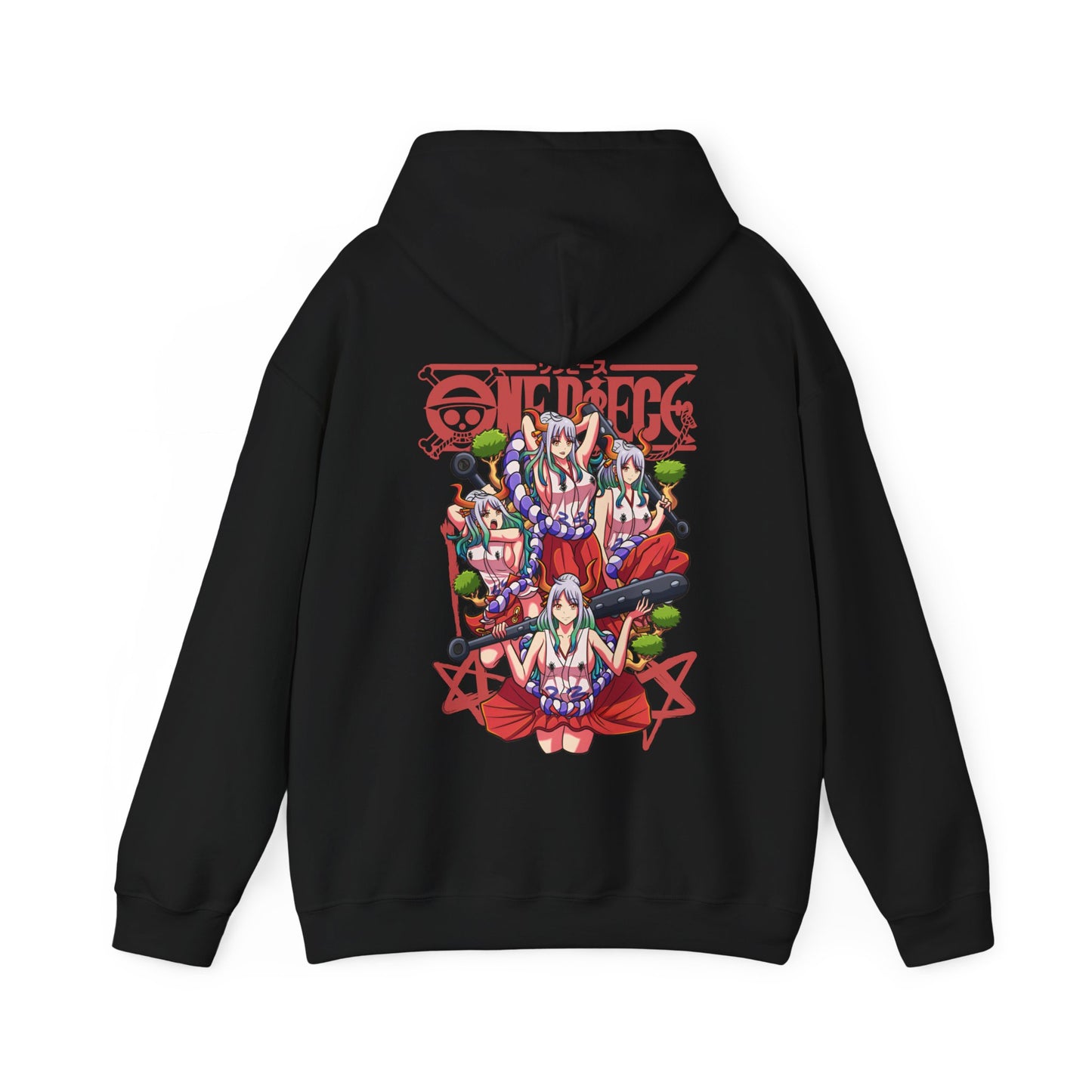 Yamato One Piece Back Print Hoodie – 100% Cotton Wano Arc Anime Hoodie
