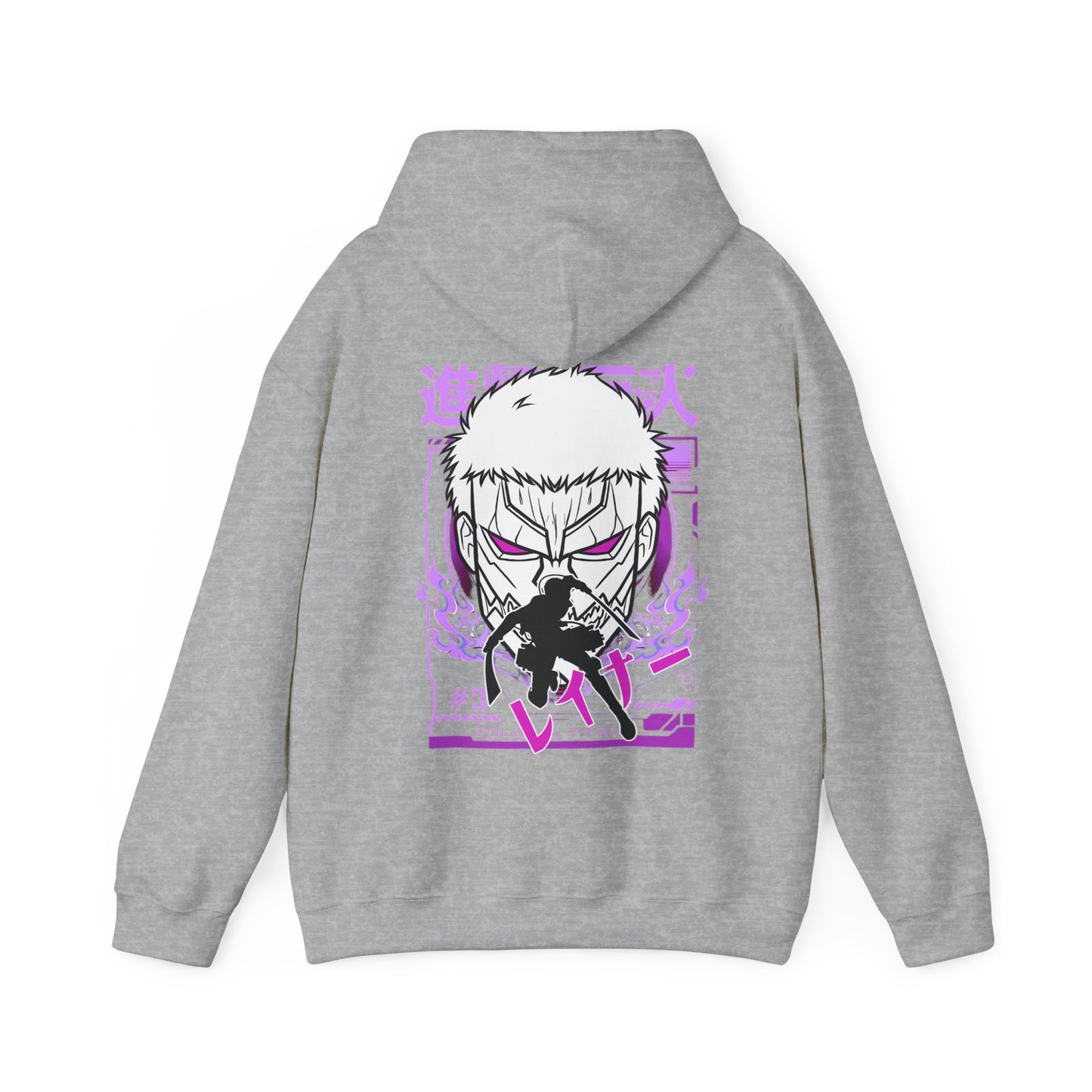 Reiner Braun Back Print Hoodie – 100% Cotton Attack on Titan Anime Sweatshirt
