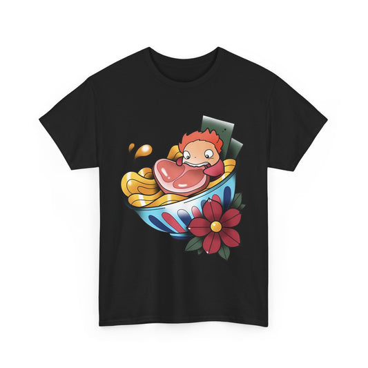 Ponyo Snack Jam T-Shirt | 100% Cotton Studio Ghibli Anime Tee