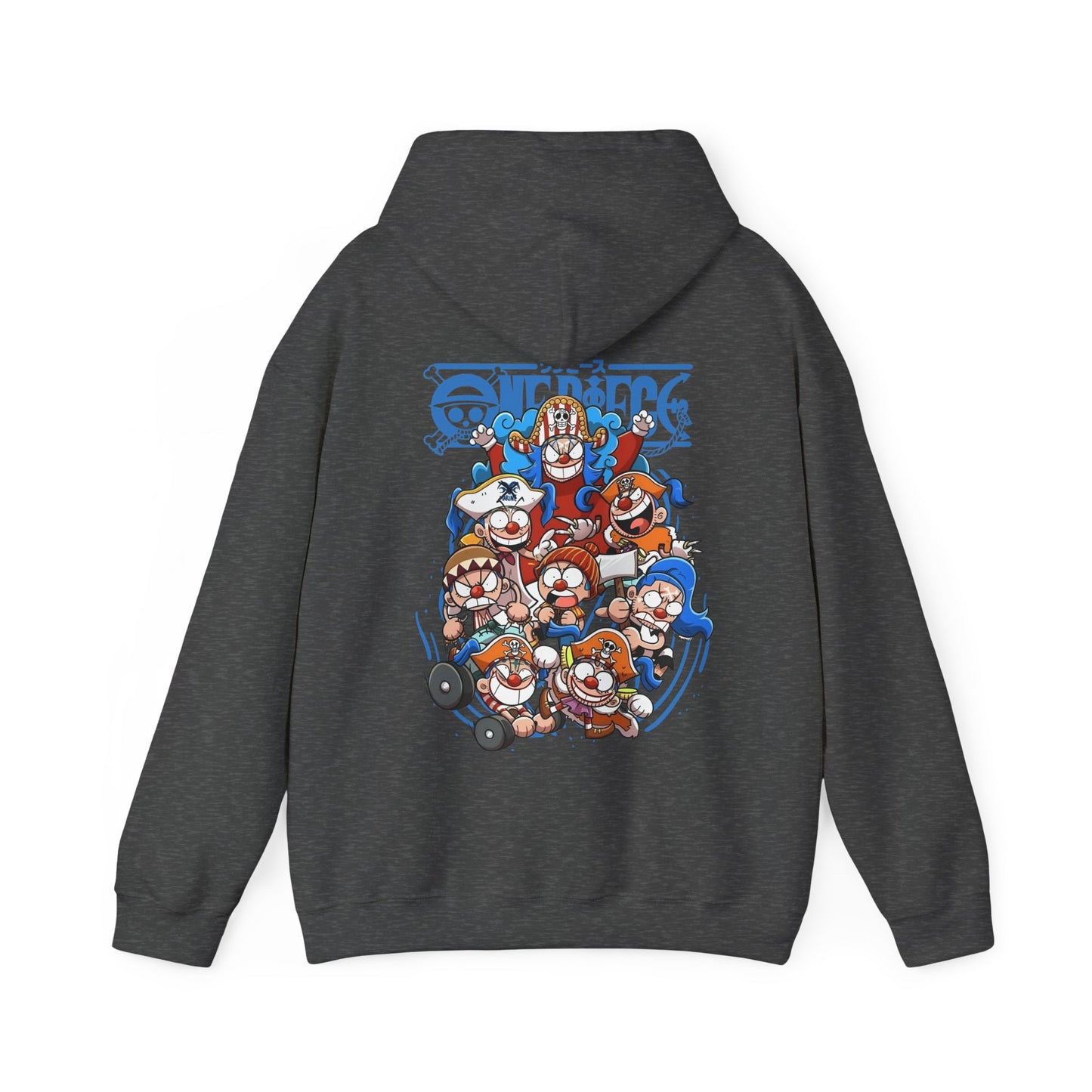 Buggy the Star Clown Back Print Hoodie – 100% Cotton One Piece Anime Streetwear