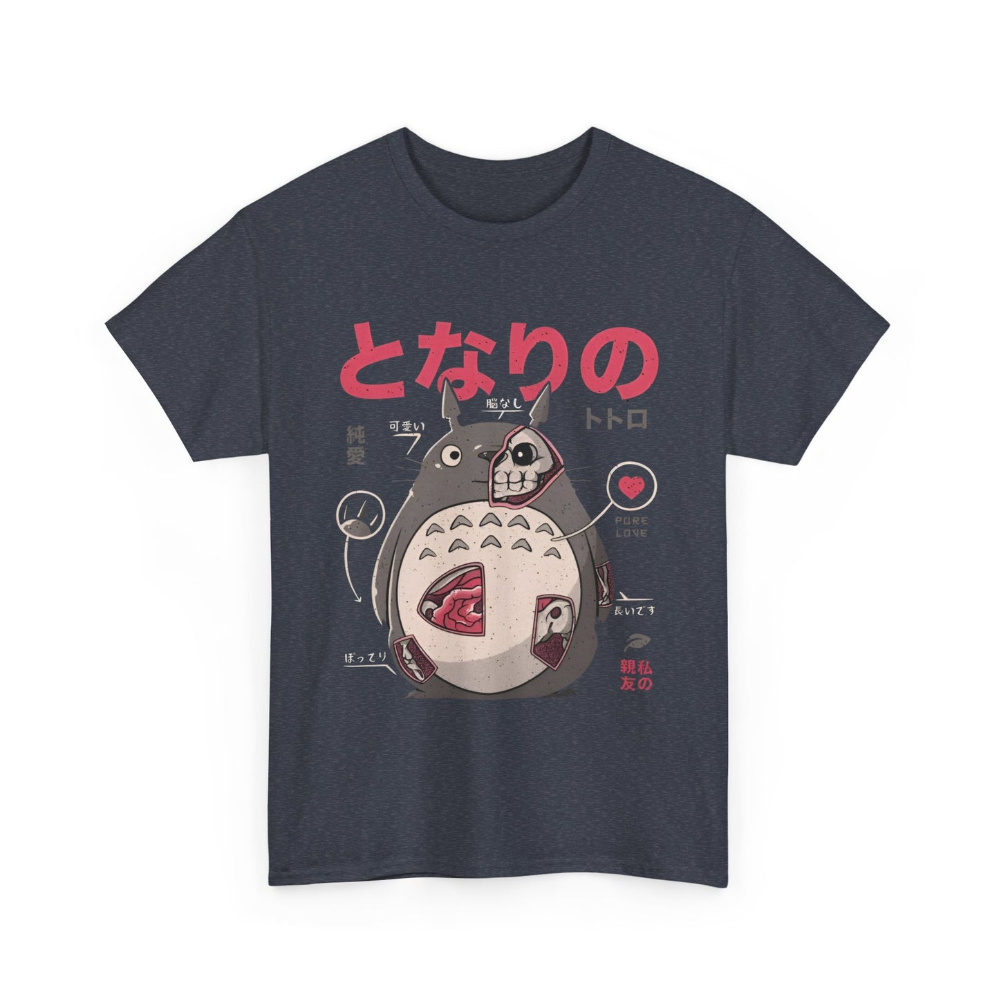 Totoro Anatomy T-Shirt – 100% Cotton Studio Ghibli Anime Tee
