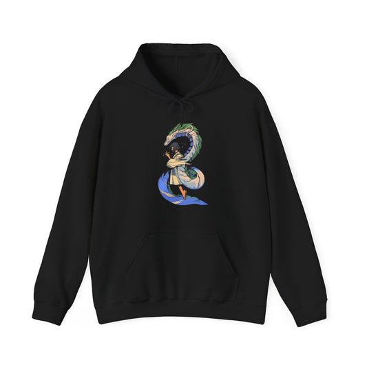 Haku Spirited Away Hoodie – 100% Cotton Studio Ghibli Anime Hoodie for Fans