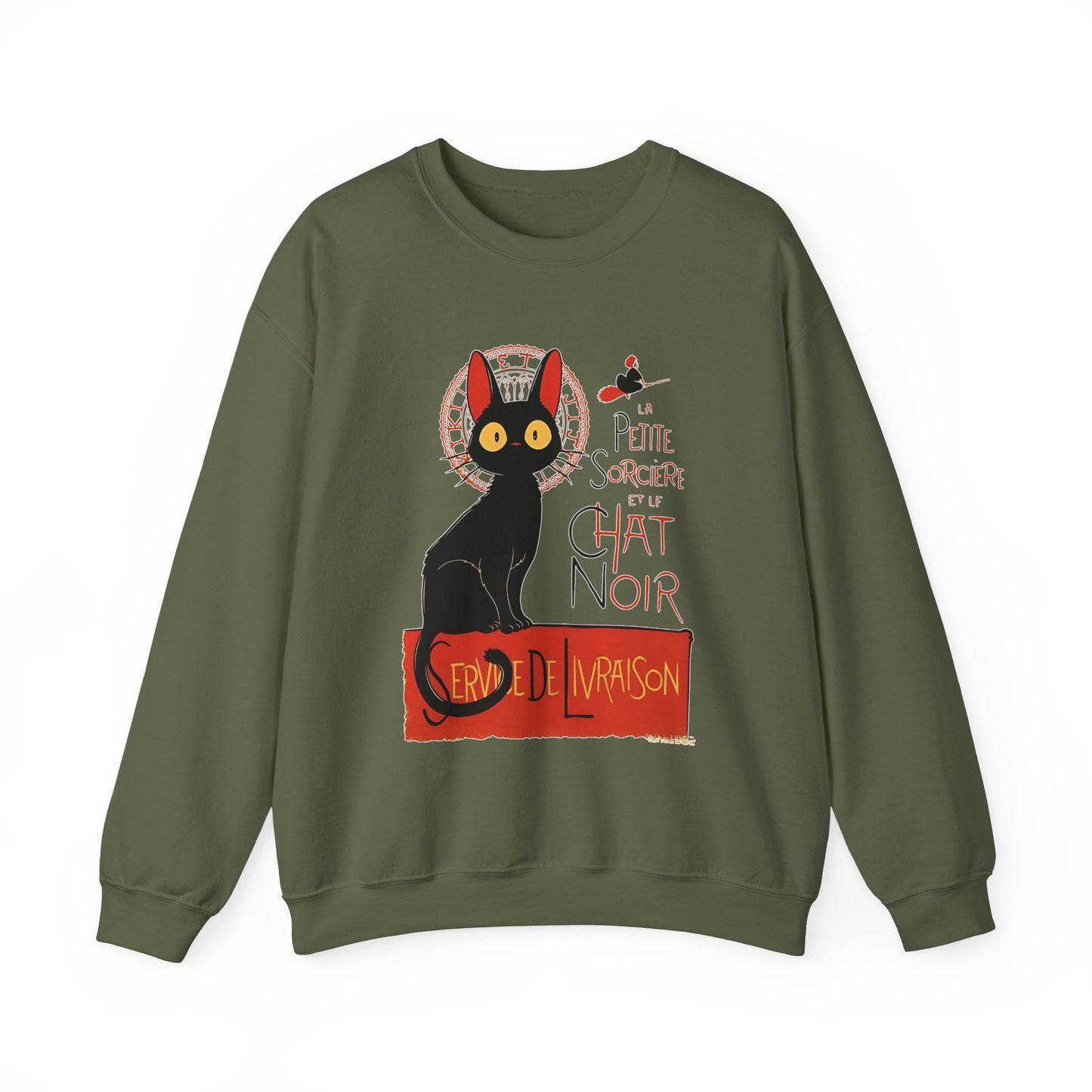 Kiki's Delivery Service Sweatshirt – 100% Cotton Studio Ghibli "Service de Livraison" Cozy Pullover