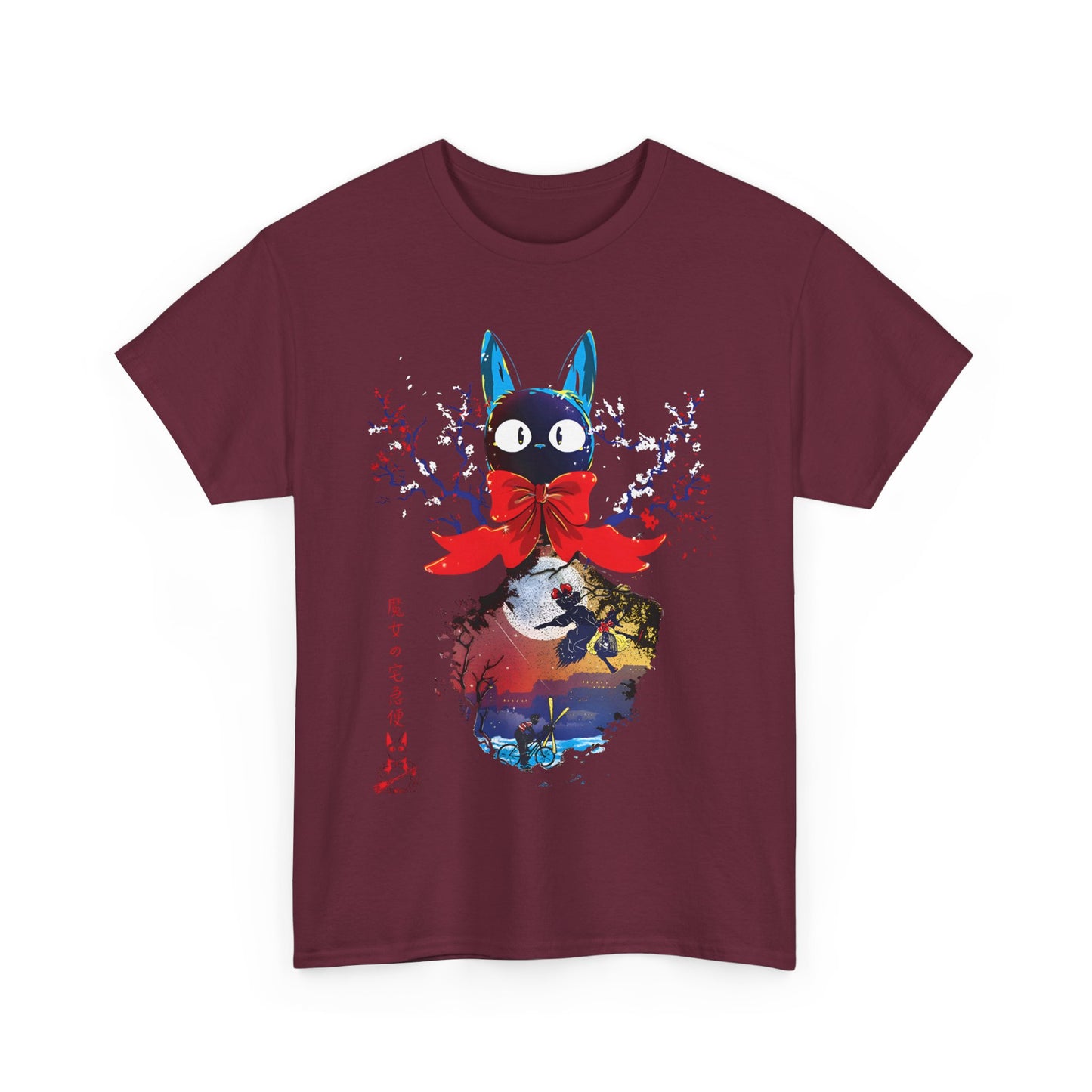 Kiki's Delivery Jiji Cat T-Shirt | 100% Cotton Studio Ghibli Tee