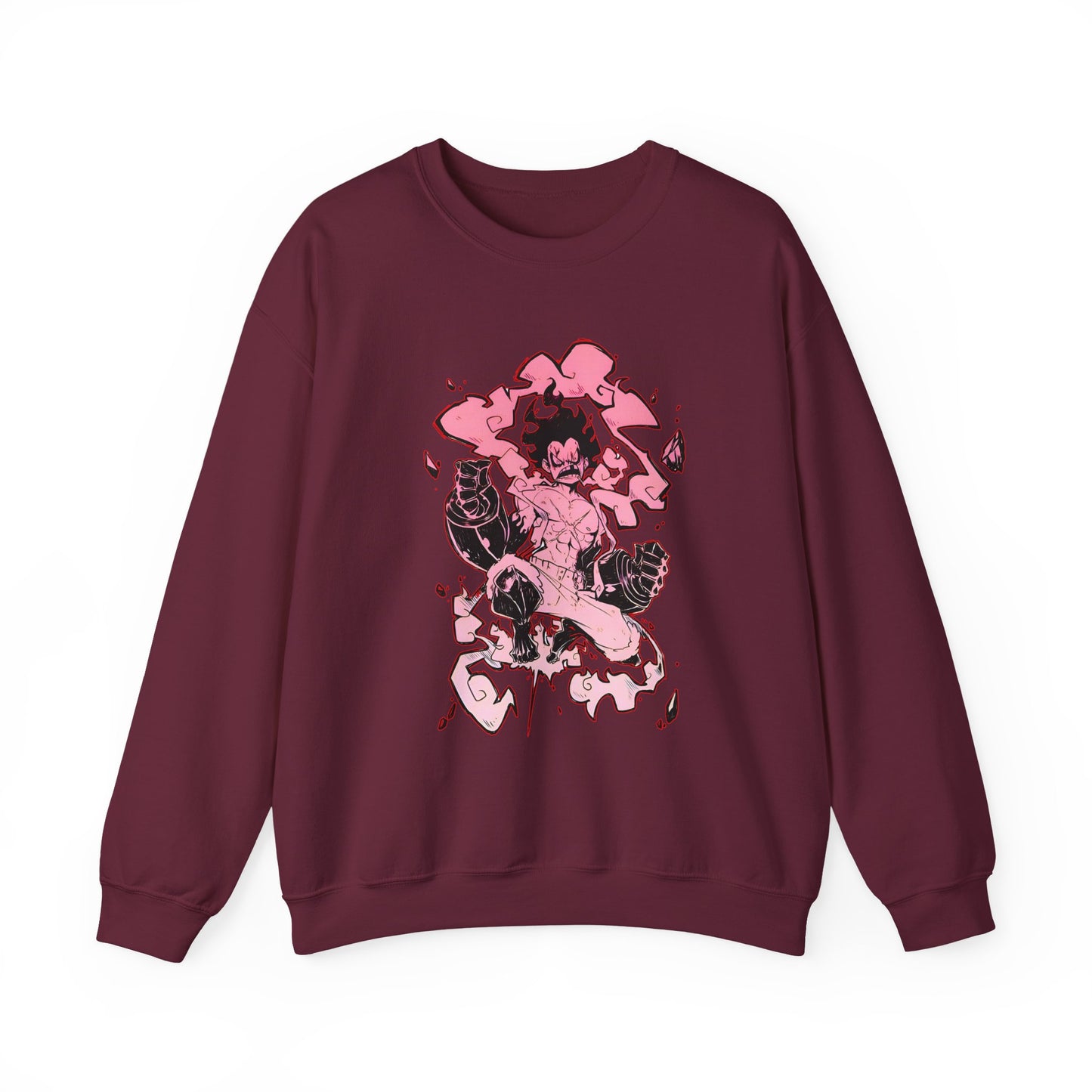 Luffy Gear Fourth Snakeman Sweatshirt – 100% Cotton One Piece Anime Pullover