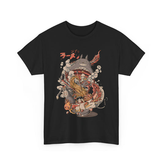 Ghibli Characters Anime T-Shirt | Studio Ghibli Cotton Tee