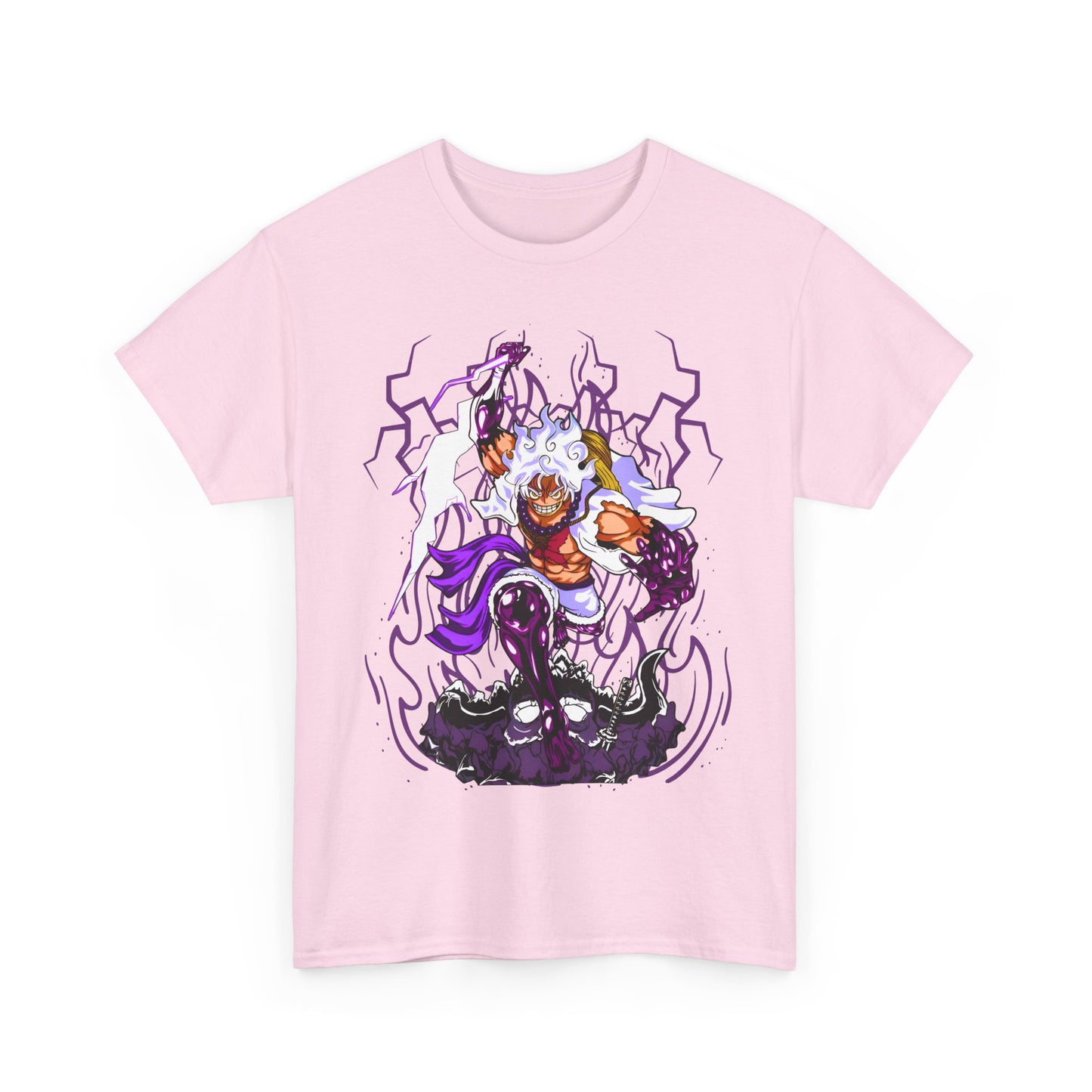 Luffy Gear 5 One Piece T-Shirt – 100% Cotton Anime Tee for Straw Hat Fans