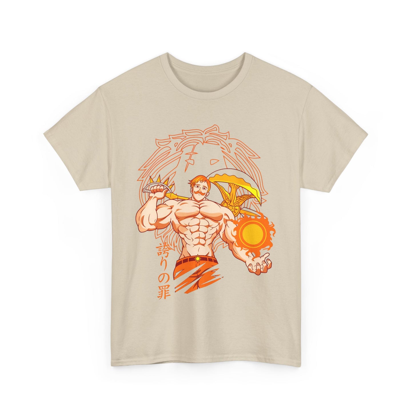 Escanor Seven Deadly Sins T-Shirt – 100% Cotton Anime Tee for Lion’s Sin of Pride Fans