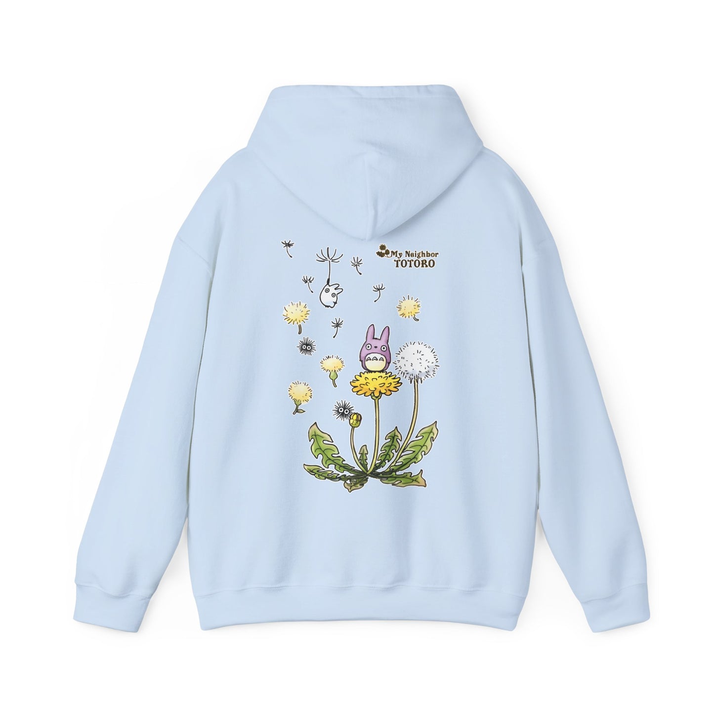 My Neighbor Totoro Woods Hoodie with Back Print – 100% Cotton Studio Ghibli Forest Design