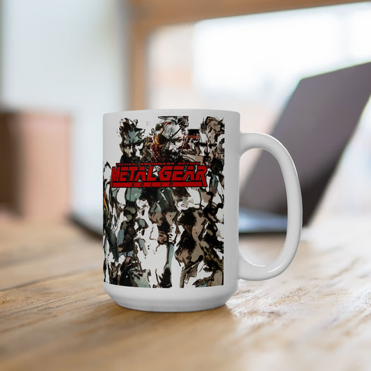 Metal Gear Fox Hound Mug – 11oz & 15oz Ceramic Coffee Cup – Tactical Espionage Action Gamer Gift