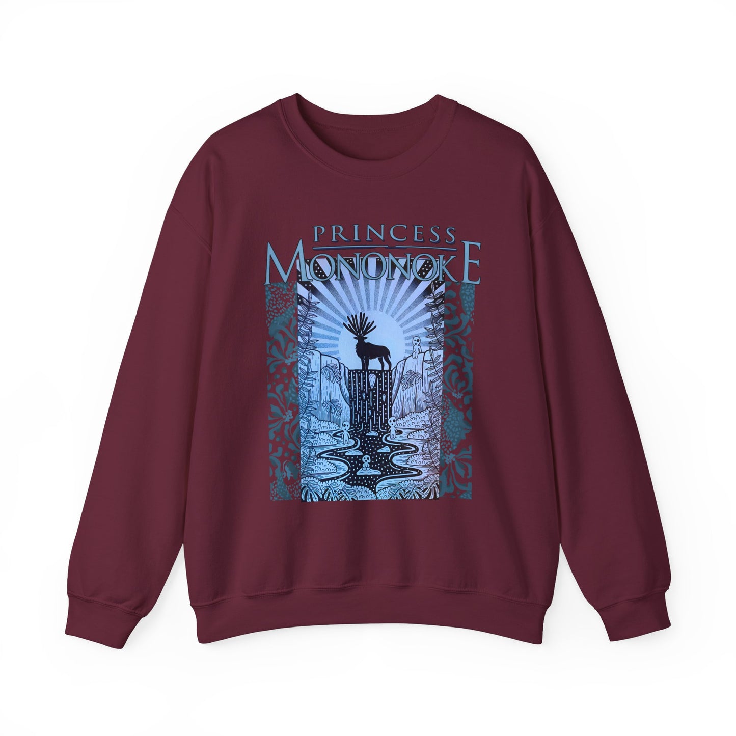 Mononoke Princess Forest Spirit Sweatshirt – 100% Cotton Studio Ghibli Inspired Anime Pullover