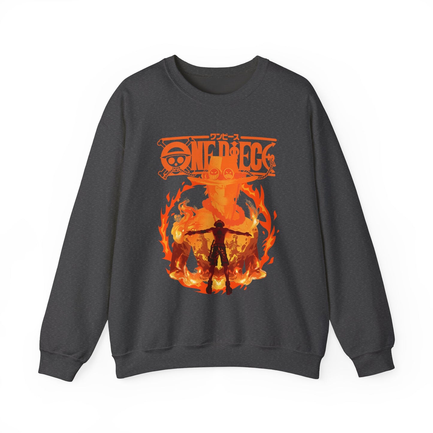 Portgas D. Ace Sweatshirt 100% Cotton – One Piece Anime Hoodie for Fans