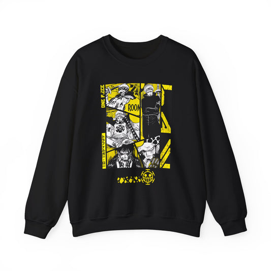 Trafalgar Law One Piece Sweatshirt – 100% Cotton Anime Pullover for Fans