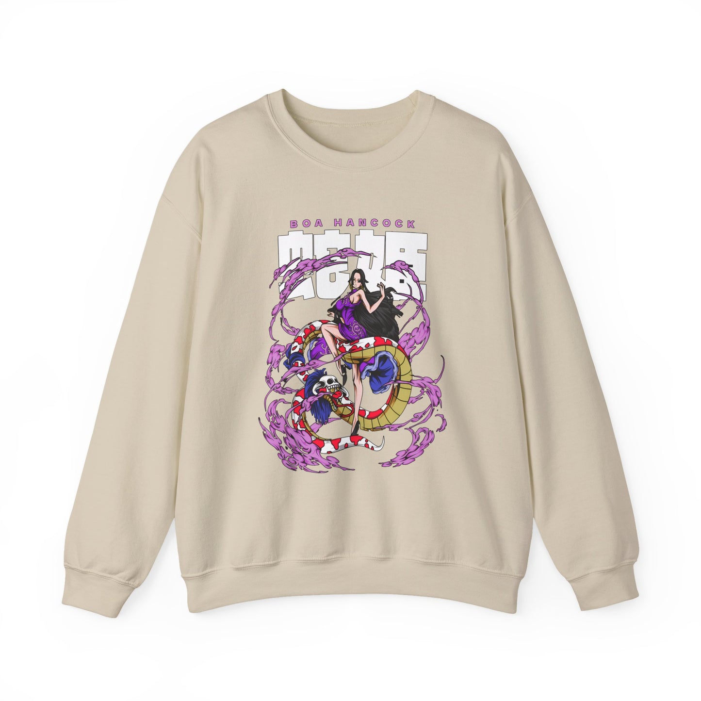 Boa Hancock Sweatshirt – 100% Cotton One Piece Anime Pullover for Fans
