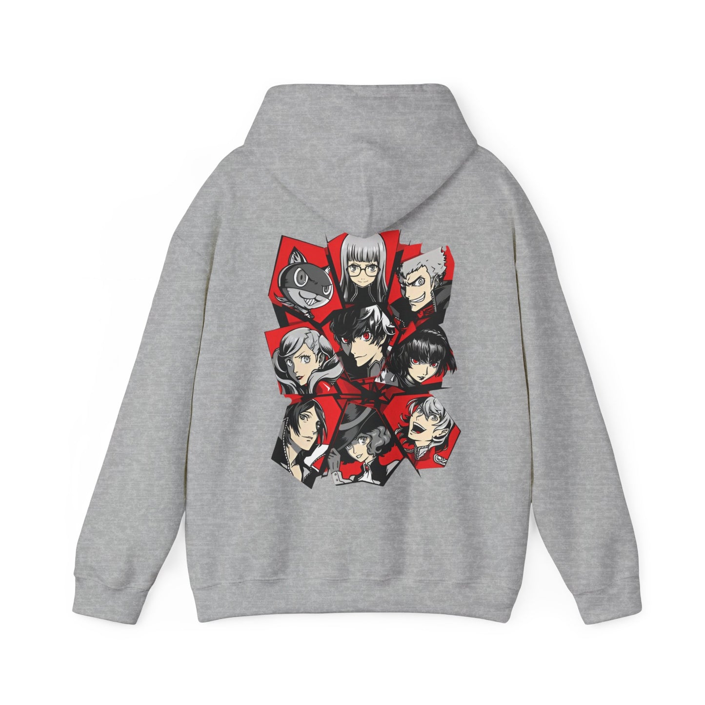 Persona 5 Hoodie with Back Print – 100% Cotton | Phantom Thieves Anime Gamer Hoodie