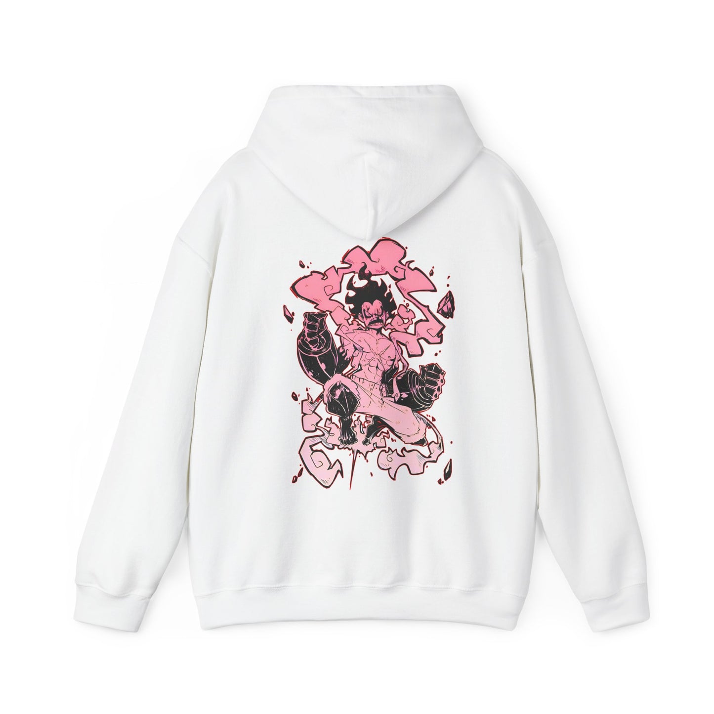 Luffy Gear Fourth Snakeman Back Print Hoodie – 100% Cotton One Piece Anime Hoodie