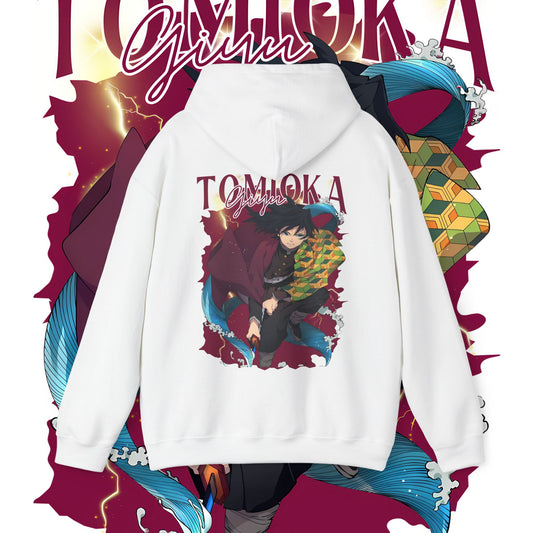 Giyu Tomioka Hashira Hoodie – 100% Cotton Anime Streetwear