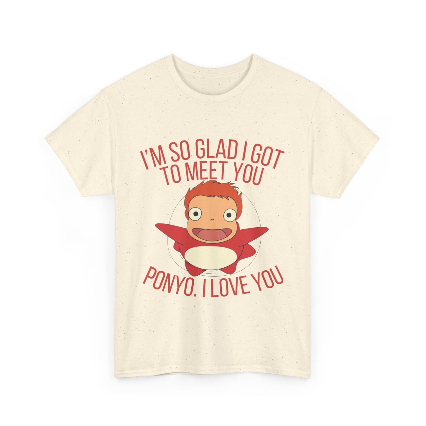 Ponyo Studio Ghibli Art T-Shirt 100% Cotton Anime Tee