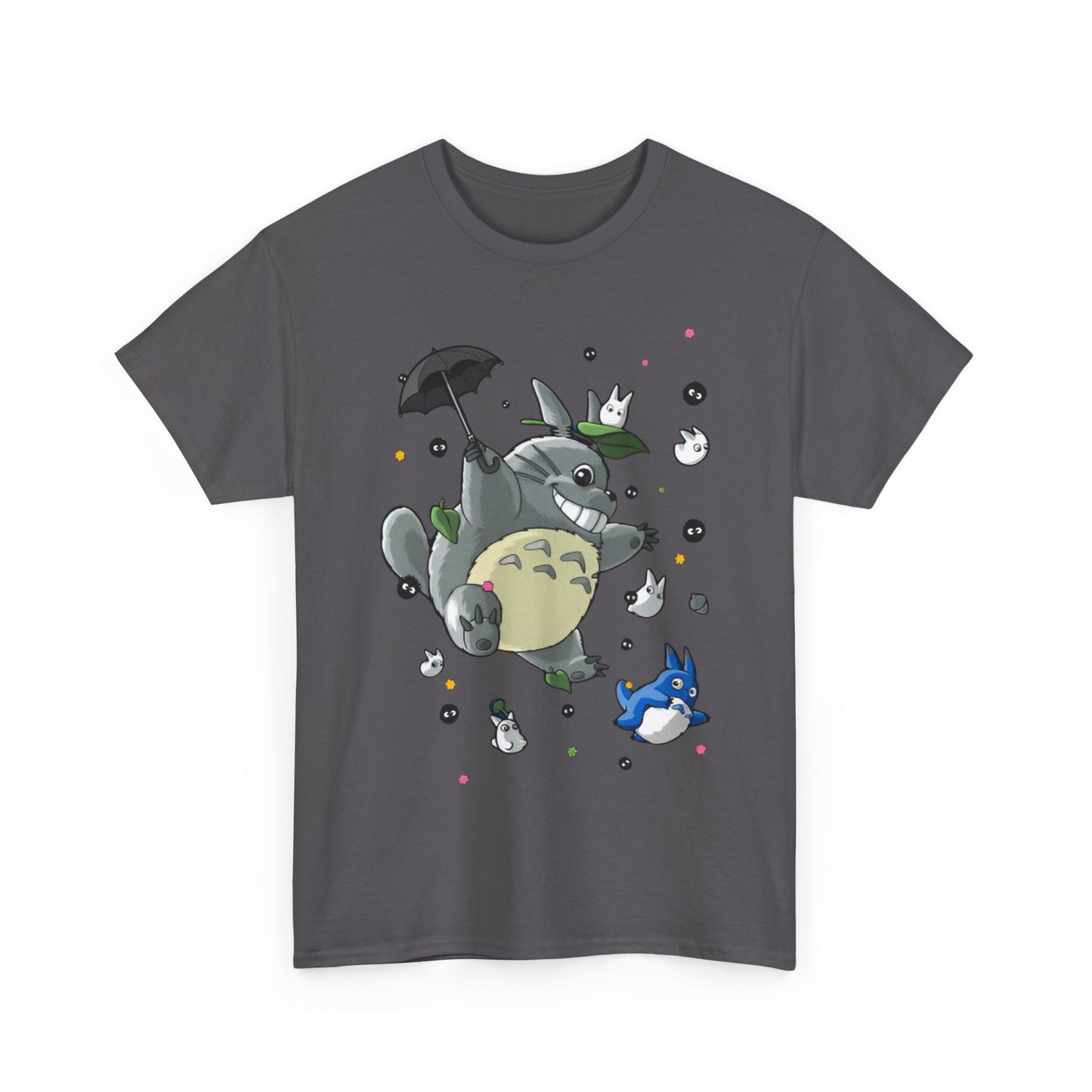 Totoro Umbrella Wind T-Shirt – 100% Cotton Studio Ghibli Anime Tee