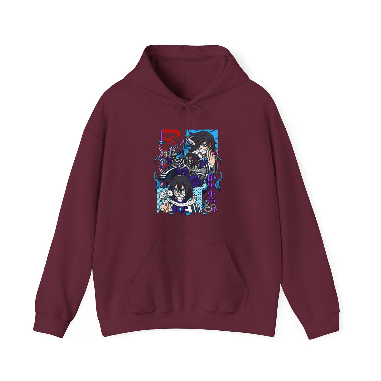 Obanai Iguro Demon Slayer Hoodie – 100% Cotton Serpent Hashira Anime Hoodie