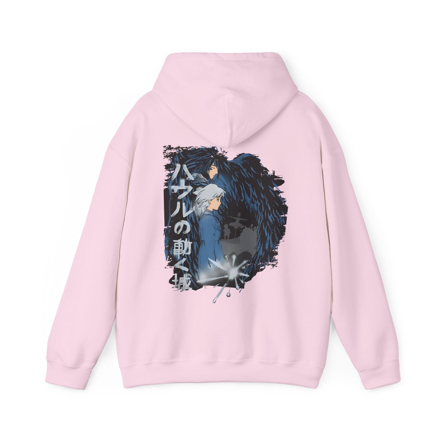 Howl & Sophie Back Print Hoodie – 100% Cotton Studio Ghibli Hoodie Inspired by Howl’s Moving Castle