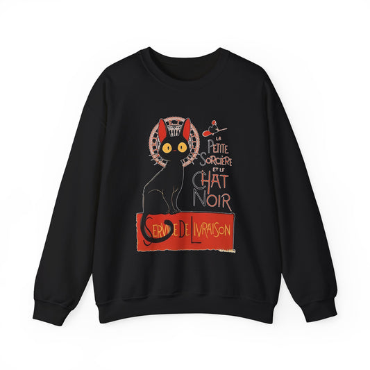 Kiki's Delivery Service Sweatshirt – 100% Cotton Studio Ghibli "Service de Livraison" Cozy Pullover