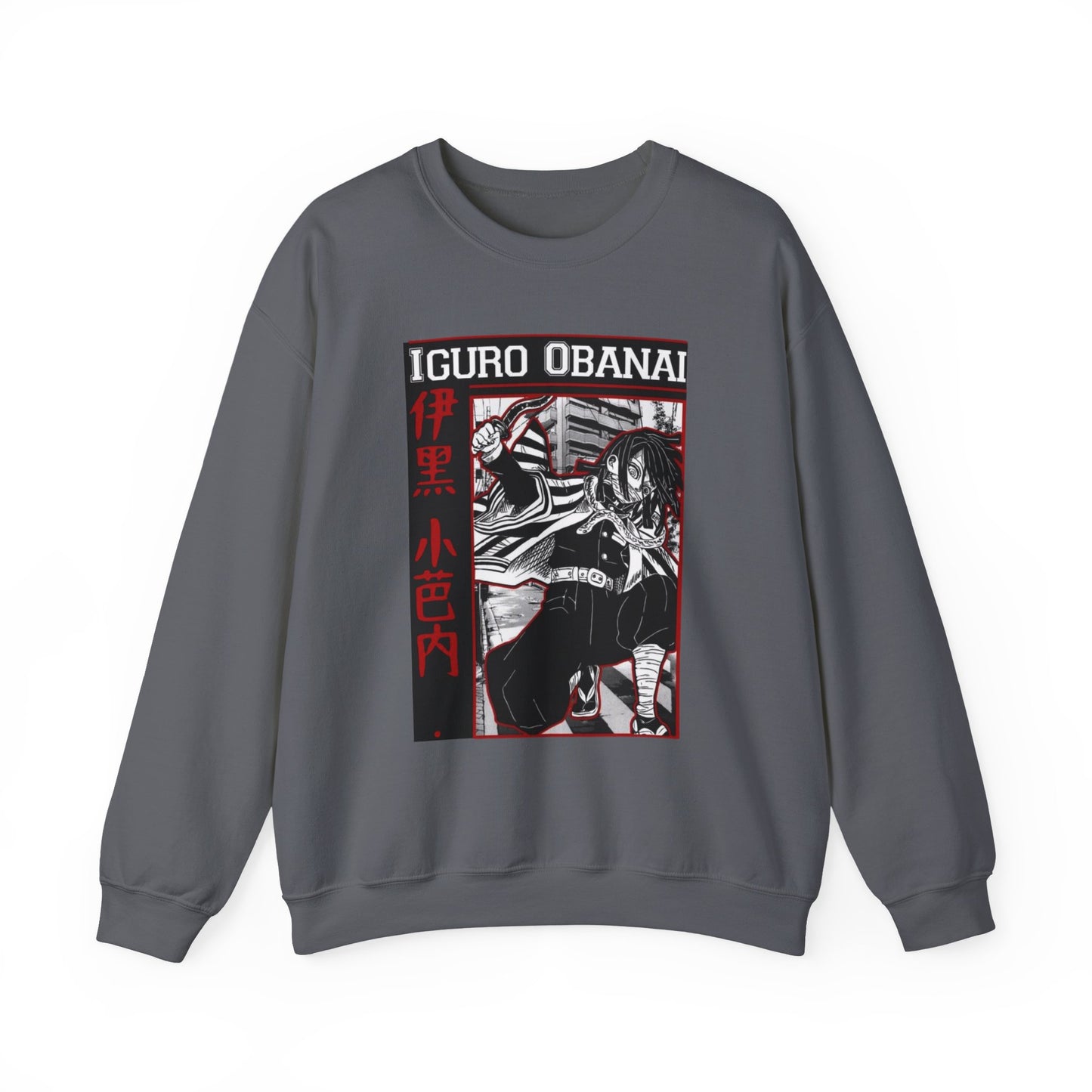 Iguro Obanai Demon Slayer Sweatshirt – 100% Cotton Anime Pullover Featuring the Serpent Hashira