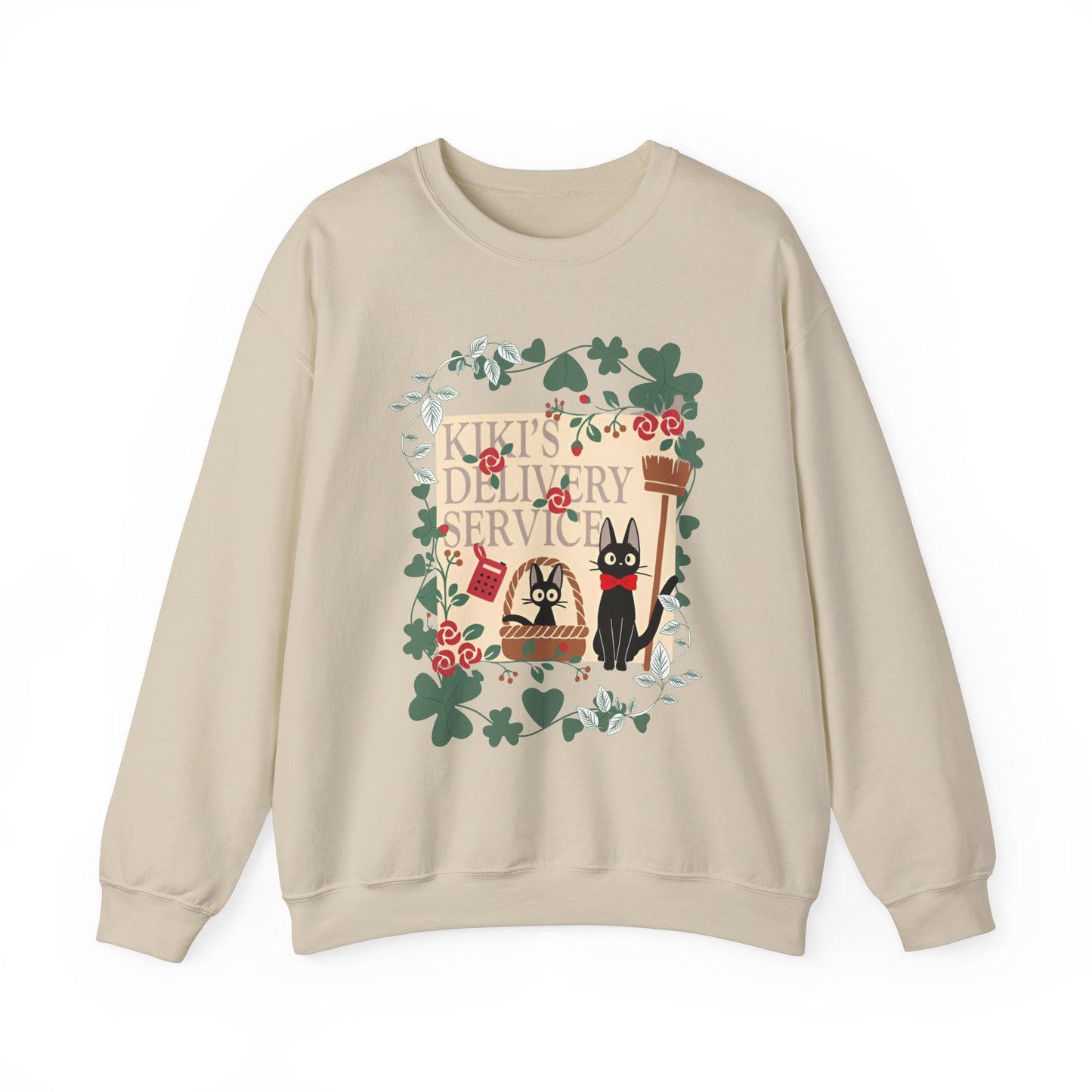 Kiki’s Delivery Service Sweatshirt – 100% Cotton Studio Ghibli Pullover for Anime Fans