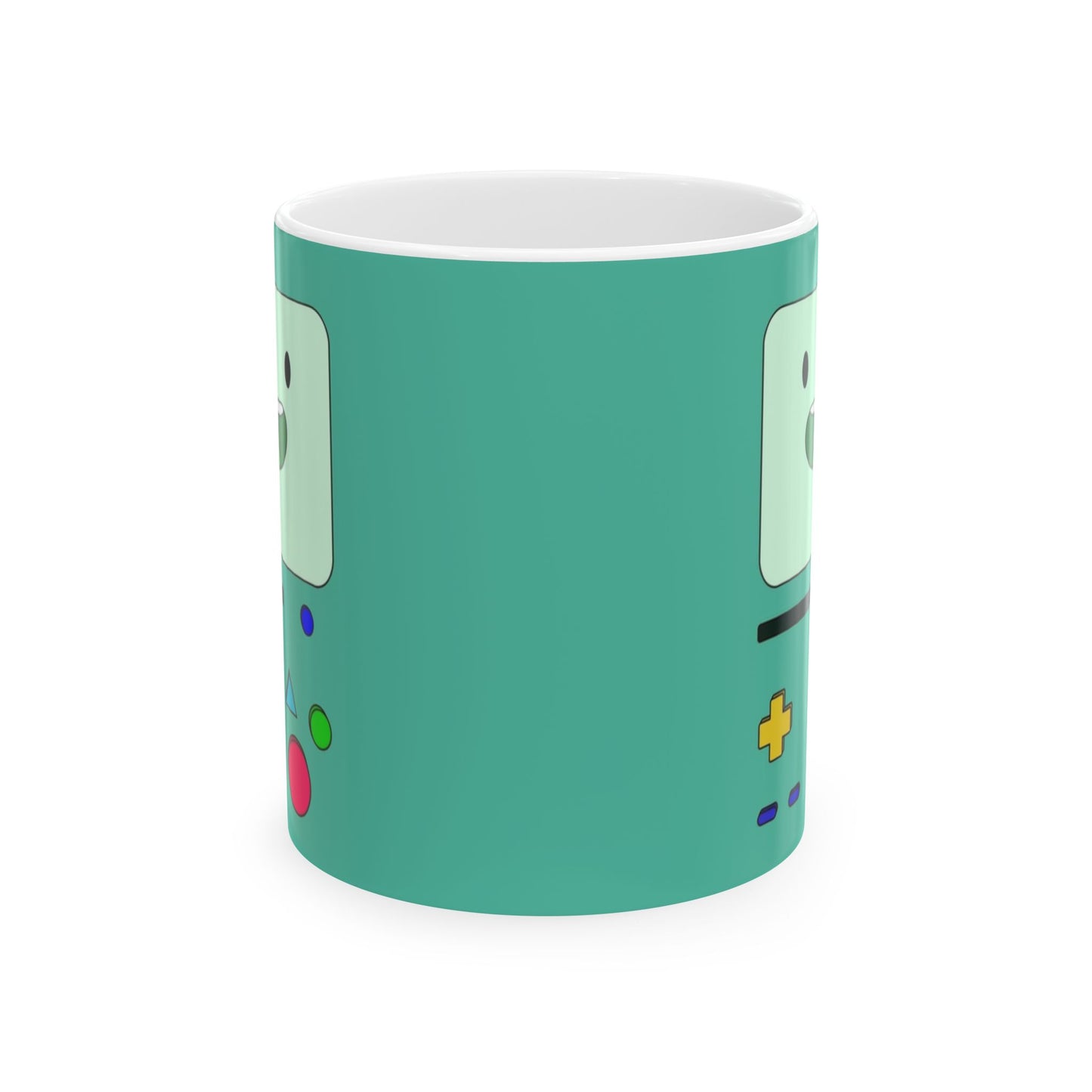 BMO Adventure Time Mug – Beemo Ceramic Coffee Cup – 11oz & 15oz Gift for Cartoon Fans