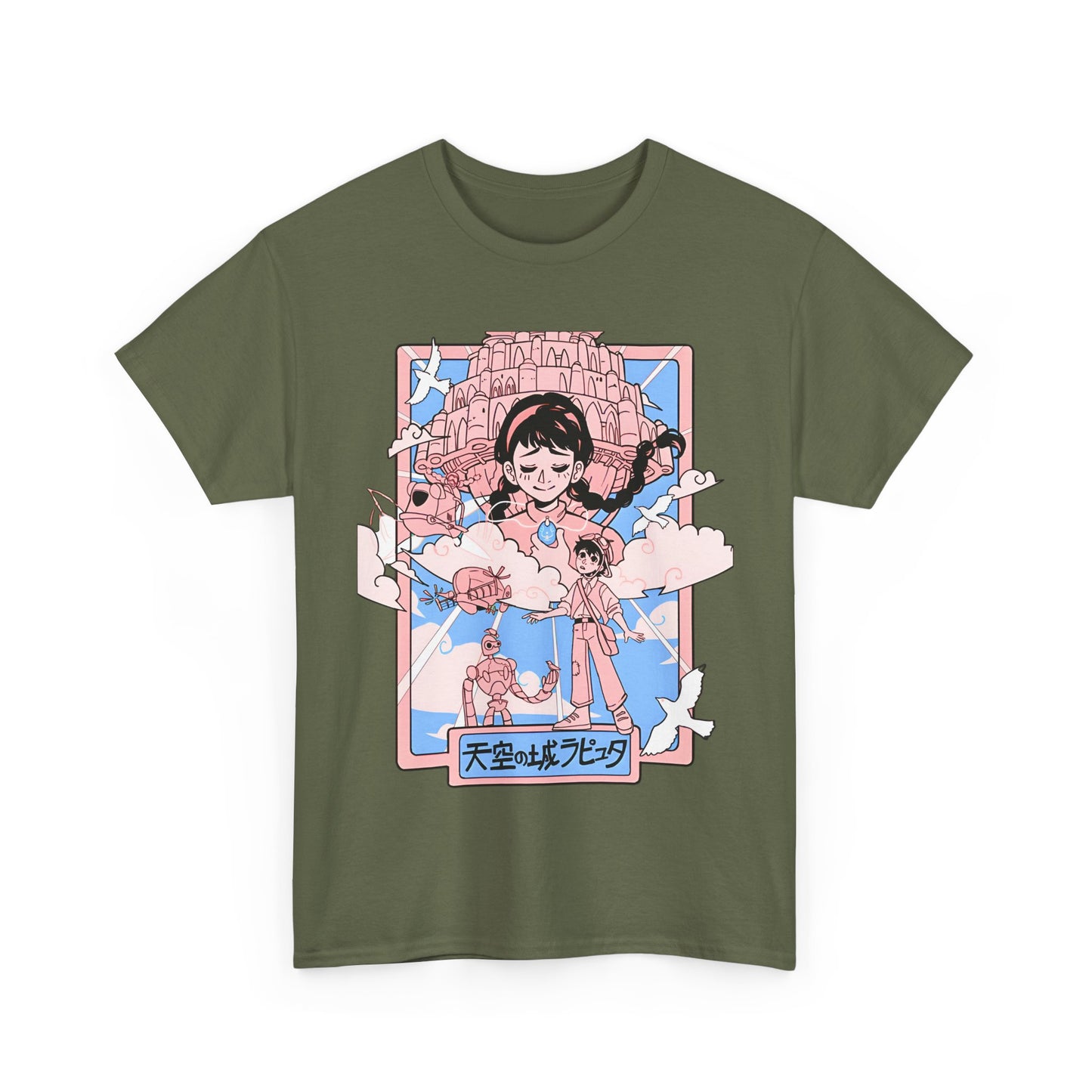 Castle in the Sky T-Shirt – 100% Cotton Studio Ghibli Tee for Anime Fans
