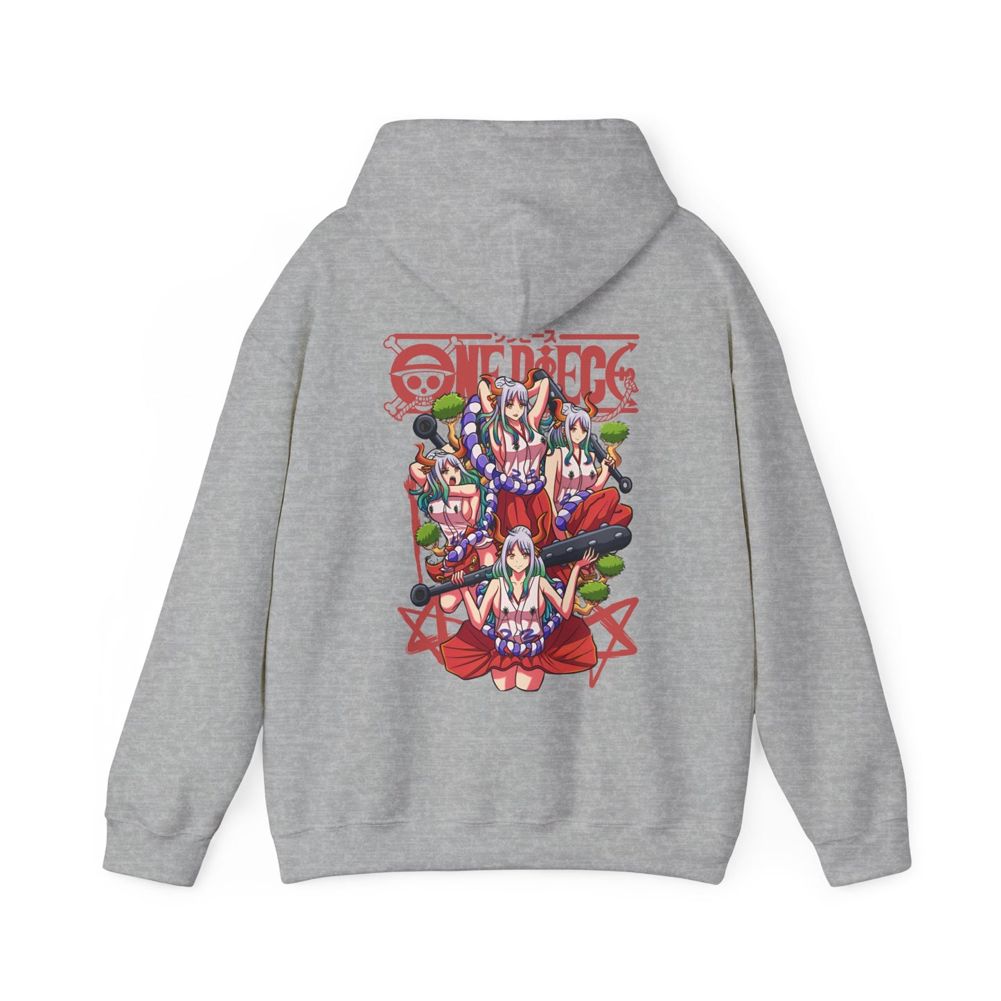 Yamato One Piece Back Print Hoodie – 100% Cotton Wano Arc Anime Hoodie