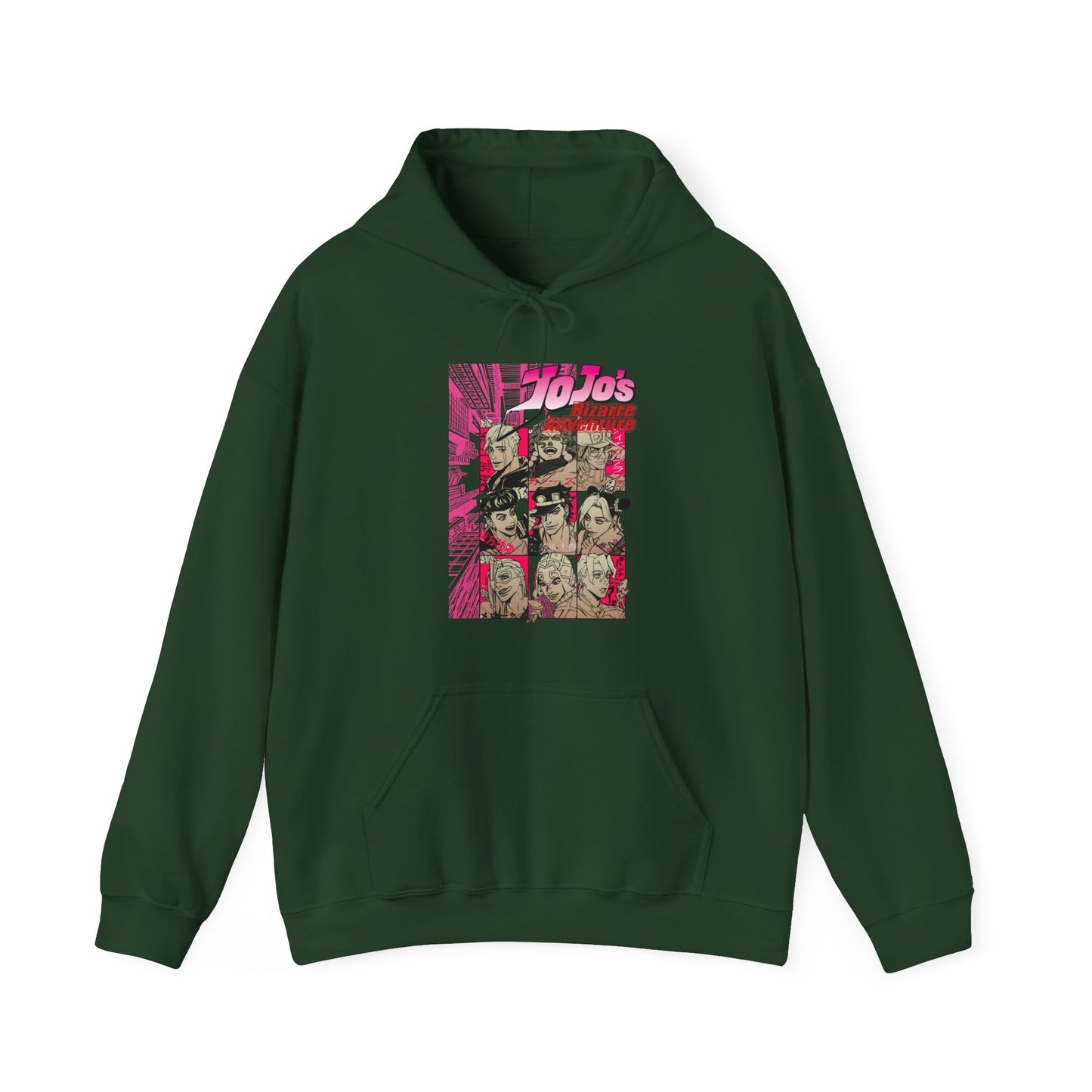 JoJo’s Bizarre Adventure Hoodie – 100% Cotton Anime Hoodie Featuring Iconic Joestar & Stand Designs – Stylish Otaku Sweatshirt