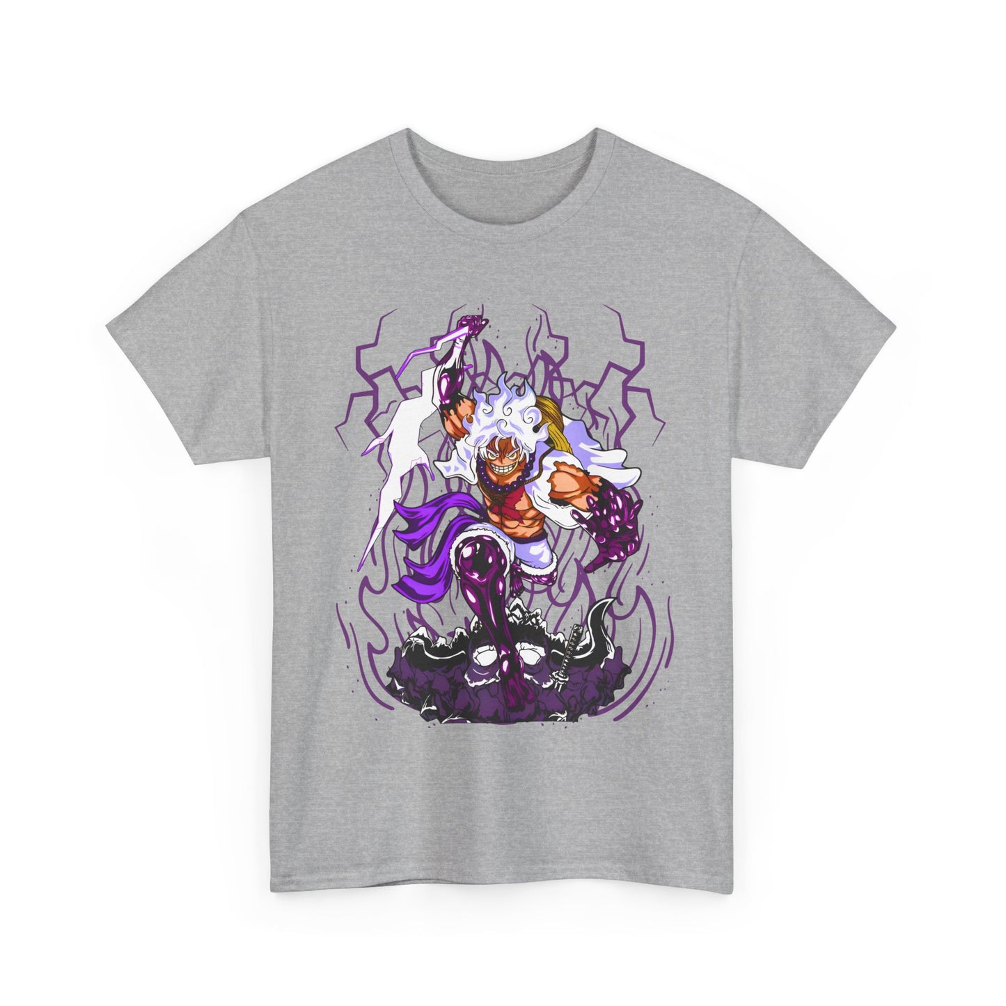 Luffy Gear 5 One Piece T-Shirt – 100% Cotton Anime Tee for Straw Hat Fans