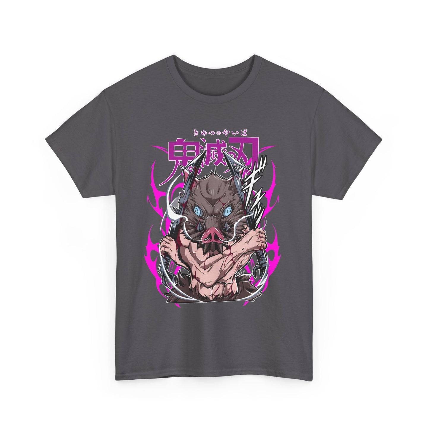 Inosuke Hashibira Demon Slayer T-Shirt – 100% Cotton Anime Tee for Boar Head Fans