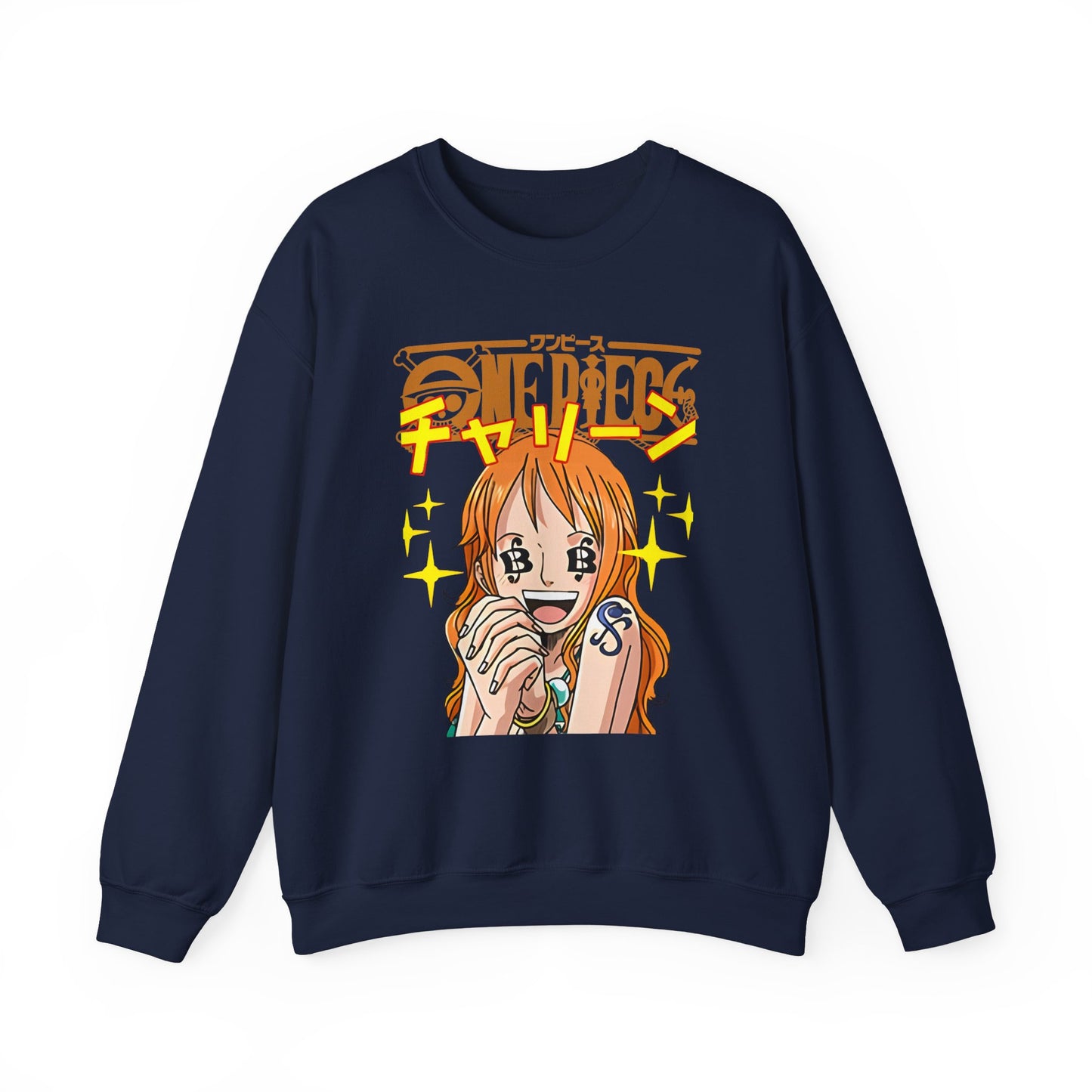 Nami One Piece Sweatshirt – 100% Cotton Anime Pullover for Straw Hat Fans