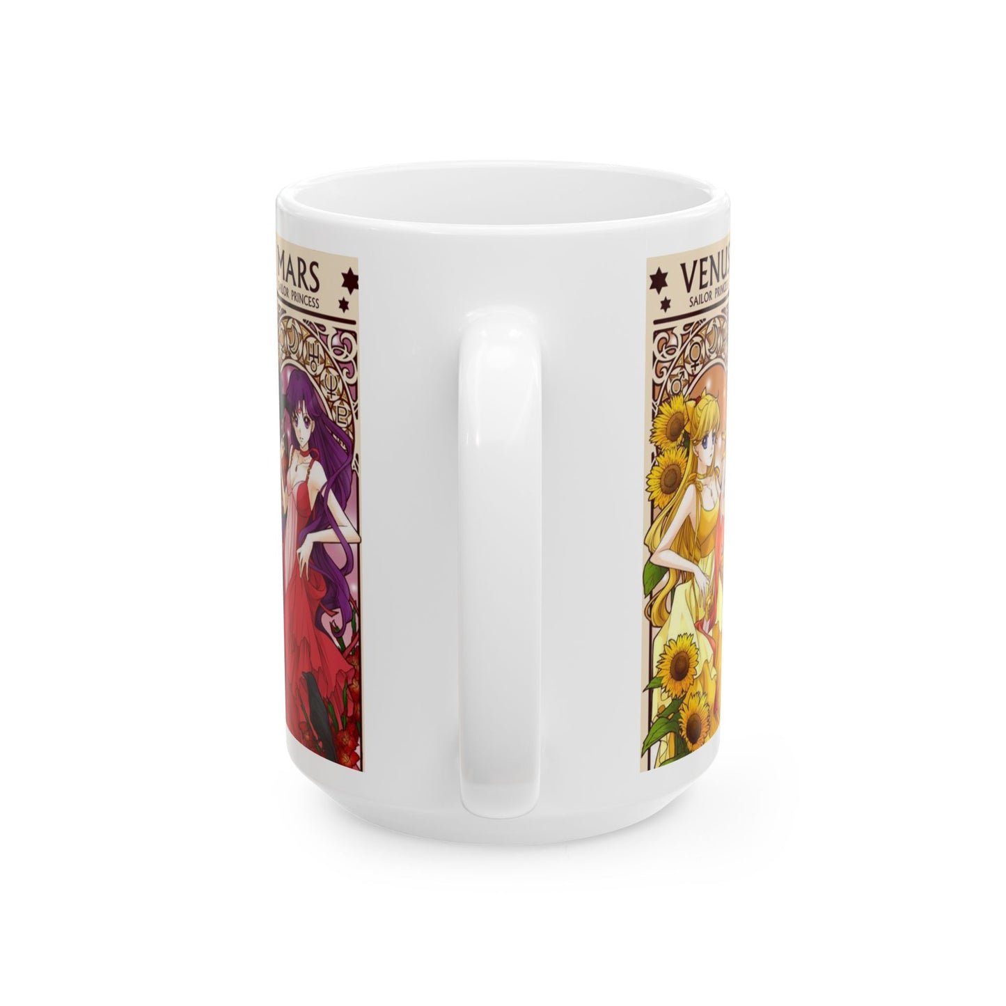 Sailor Moon Inner Guardians Mug – Magical Girl Anime Ceramic Cup 11oz & 15oz – Sailor Scouts Coffee Gift