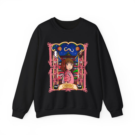 Spirited Away Chihiro Sweatshirt – 100% Cotton Studio Ghibli Pullover for Anime Fans