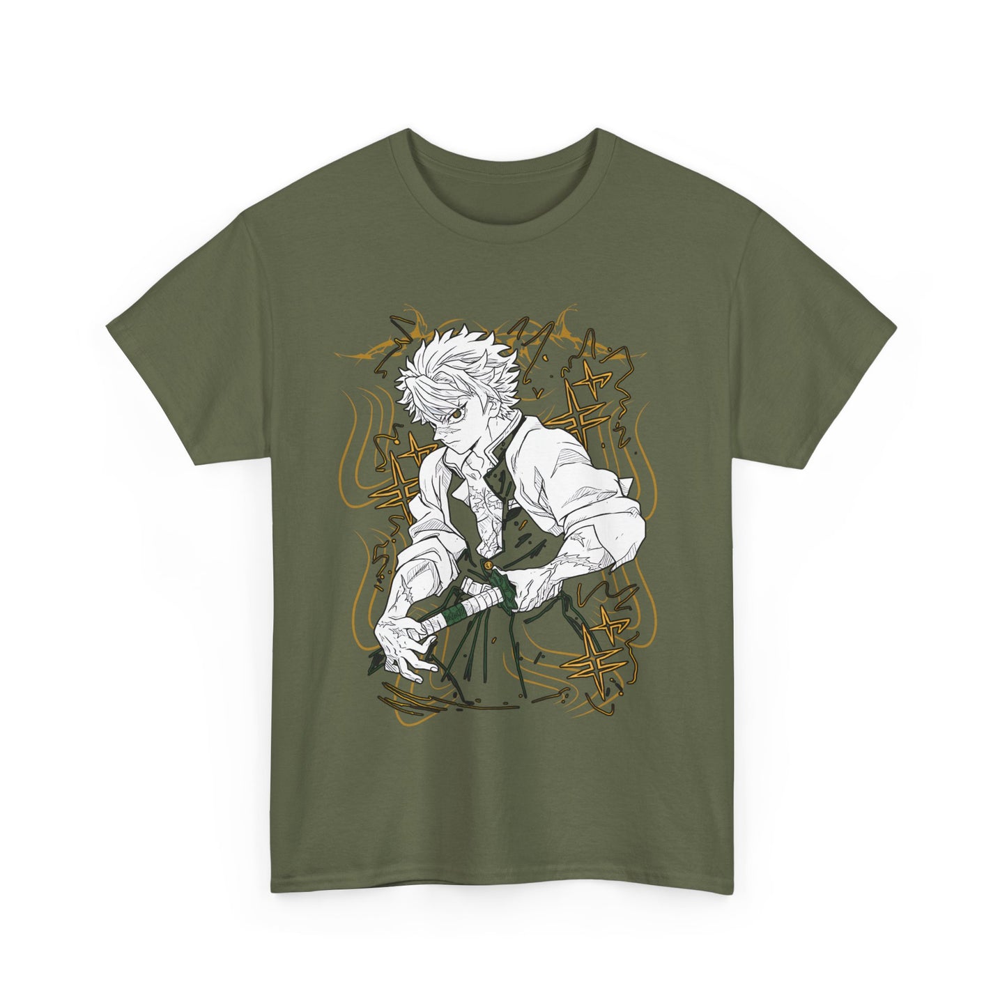 Sanemi Shinazugawa Demon Slayer T-Shirt – 100% Cotton Anime Tee for Demon Slayer Fans